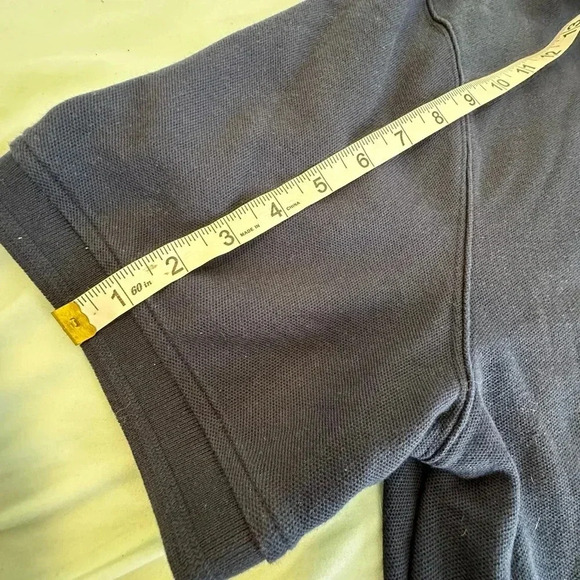 LL Bean Mens Size L Traditional Fit 100% Cotton Polo Shirt Navy Short Sleeve. - Picture 5 of 10